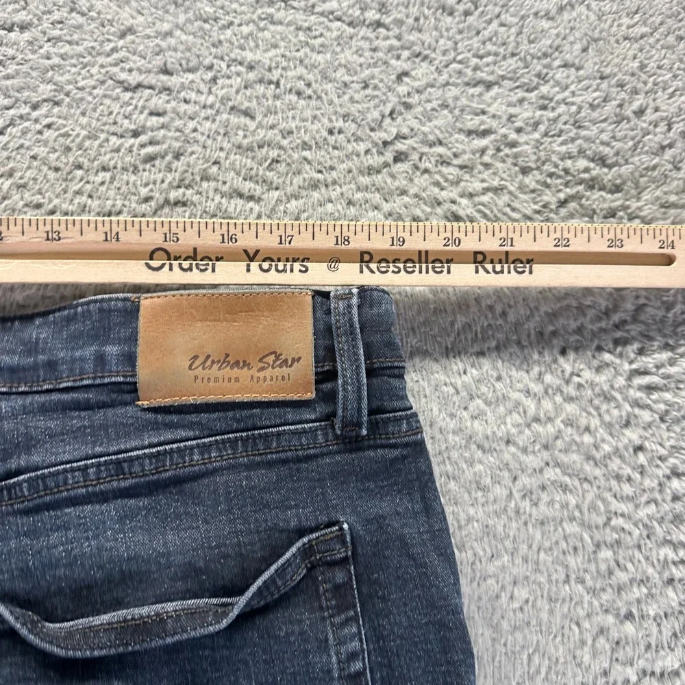 Urban Star Estilo Jeans Mens 38x32 Blue‎ Cotton Denim Straight Workwear Stretch